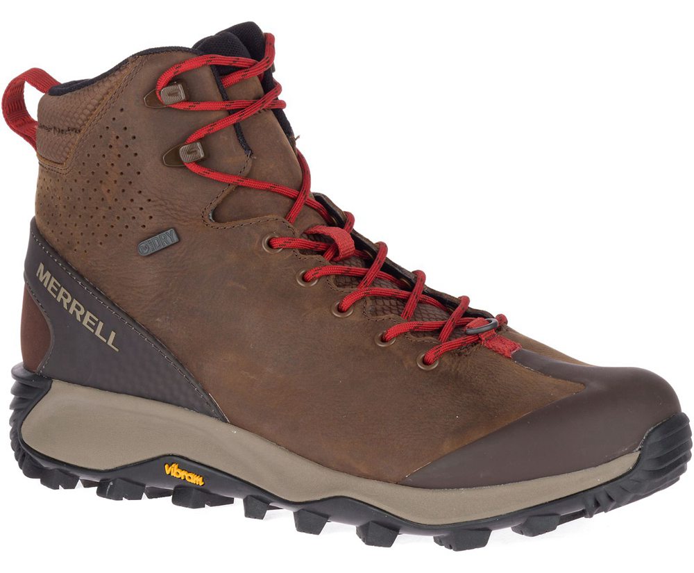 Kozaki Merrell Męskie Brązowe - Thermo Glacier Mid Waterproof - 402579-VWB